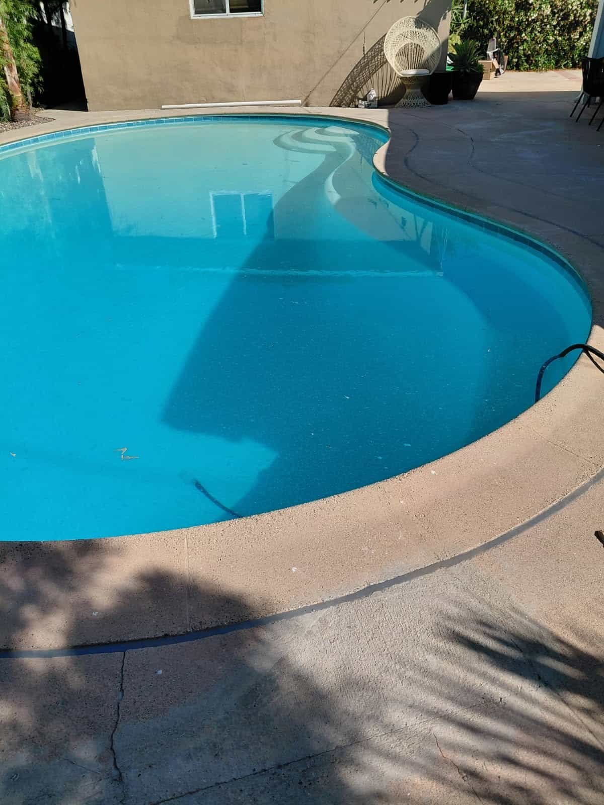 Pool concrete surface with smooth finish and clean edges.